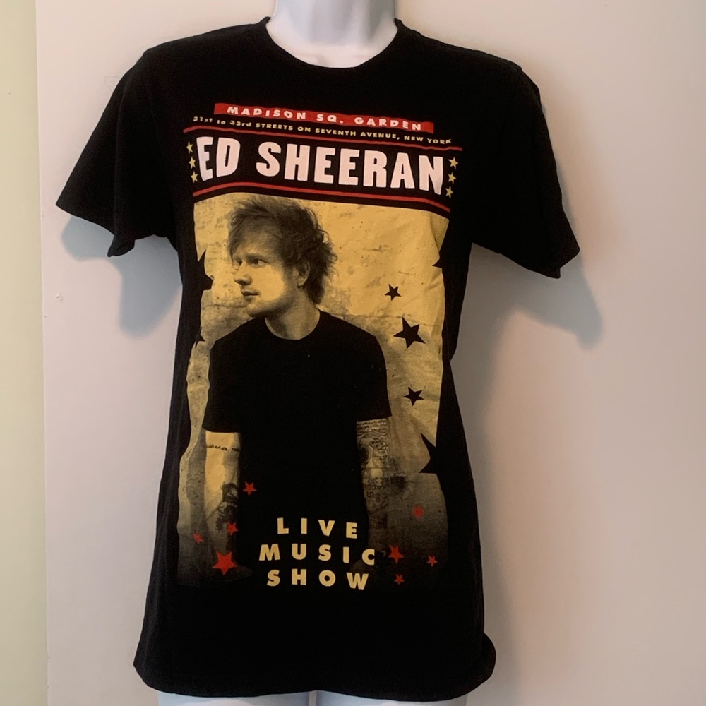 Ed Sheeran Live Music Show Black T-Shirt